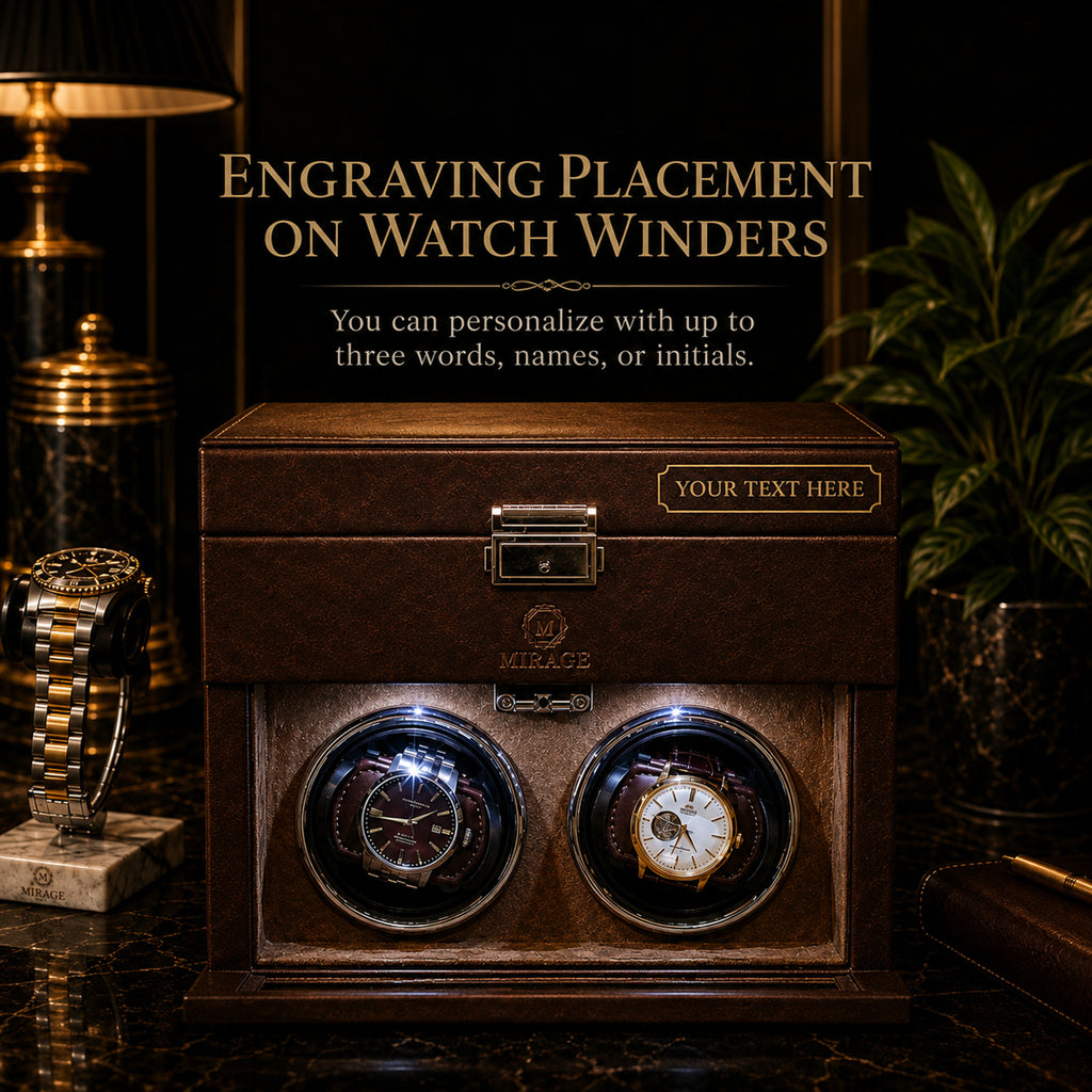 Luxury Automatic Watch Winder Box | Coffee Brown