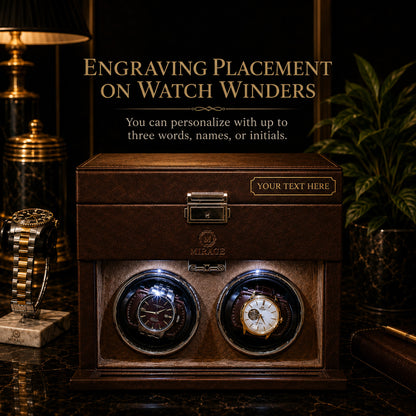 Luxury Automatic Watch Winder Box | Coffee Brown