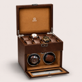 Luxury Automatic Watch Winder Box | Coffee Brown