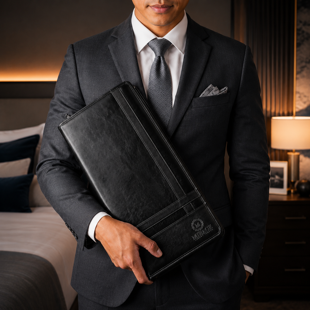 Tie Case for Travel - Graphite Black