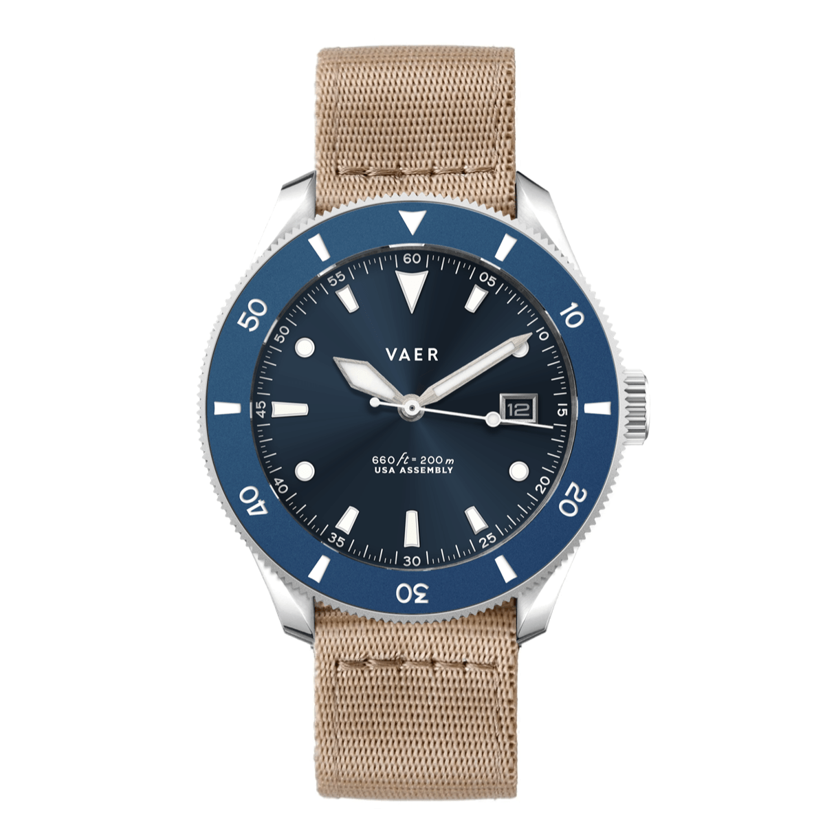 D4 Meridian Navy - Matte USA Solar 42mm