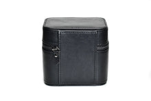 Afbeelding laden in galerijviewer, Watch and Jewelry Travel Case - Genuine Leather - Obsedian Black
