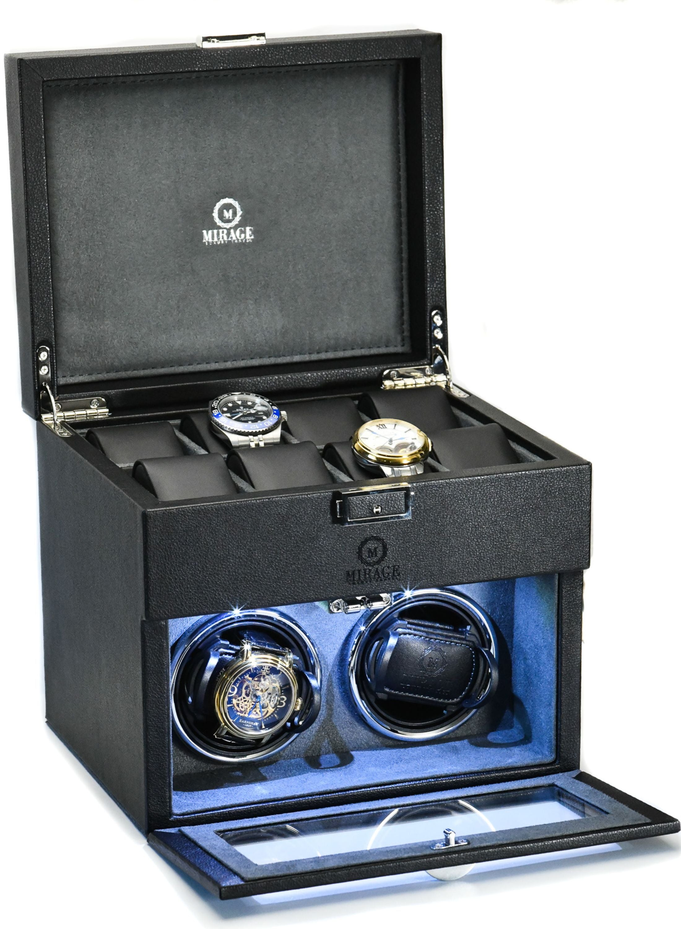 Ebony Black Automatic Watch Winder | Mirage Luxury Travel – MIRAGE