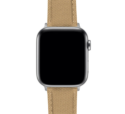 Apple Watch Khaki Tan Sailcloth Watch Band