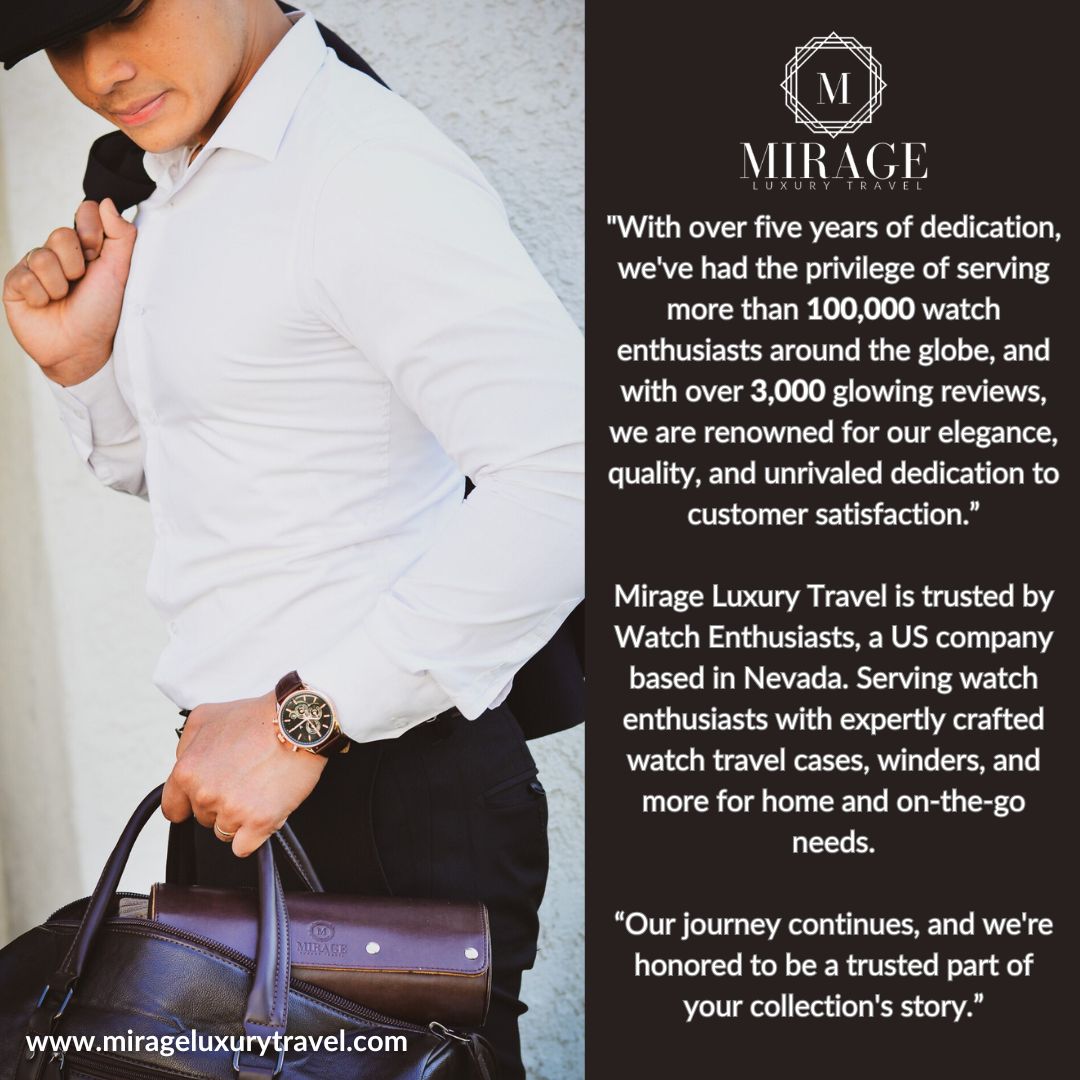 Founder of Mirage Luxury Travel sharing the passion behind premium watch travel cases trusted by collectors worldwide.