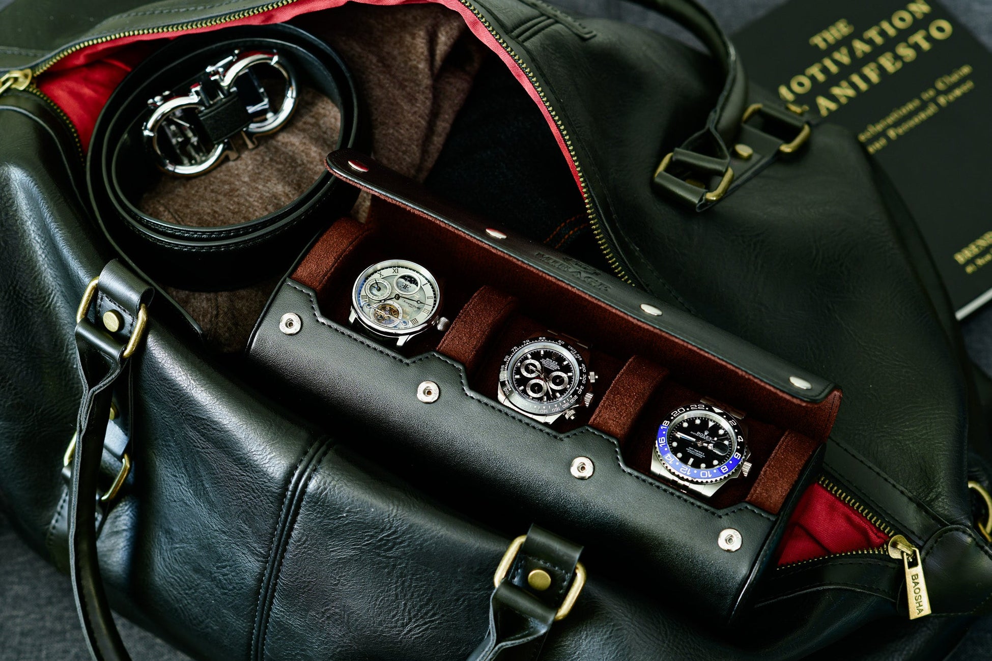 best watch travel case luxury watch roll for collectors gift for a watch enthusiasts leather watch case for travel mirage watch roll travel case for men gifts fathers day gift for dad gift for husband 