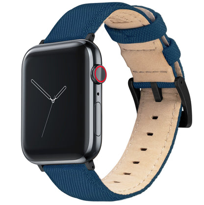 Apple Watch Navy Blue Sailcloth Watch Band