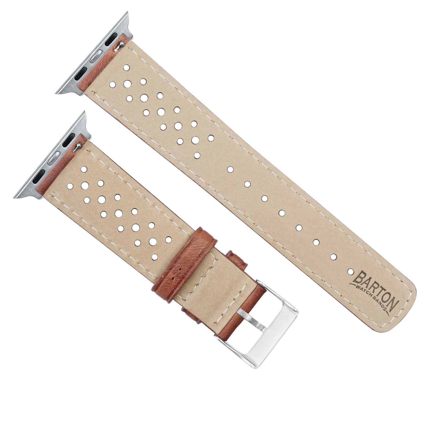 Apple Watch Caramel Brown Racing Horween® Leather Watch Band