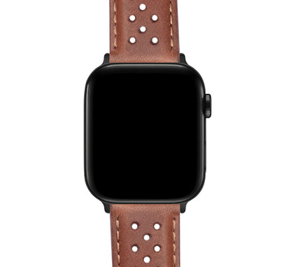 Apple Watch Caramel Brown Racing Horween® Leather Watch Band