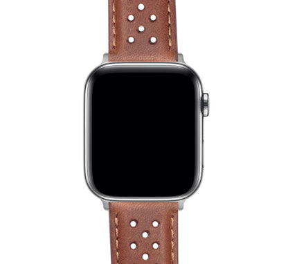Apple Watch Caramel Brown Racing Horween® Leather Watch Band