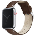 Apple Saddle Leather White Stitching Watch Band