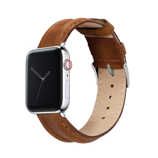 Apple Watch Caramel Brown Classic Horween® Leather Watch Band