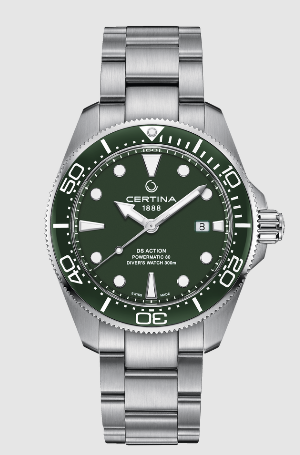 DS Action Diver 43mm Powermatic 80 | Green Dial