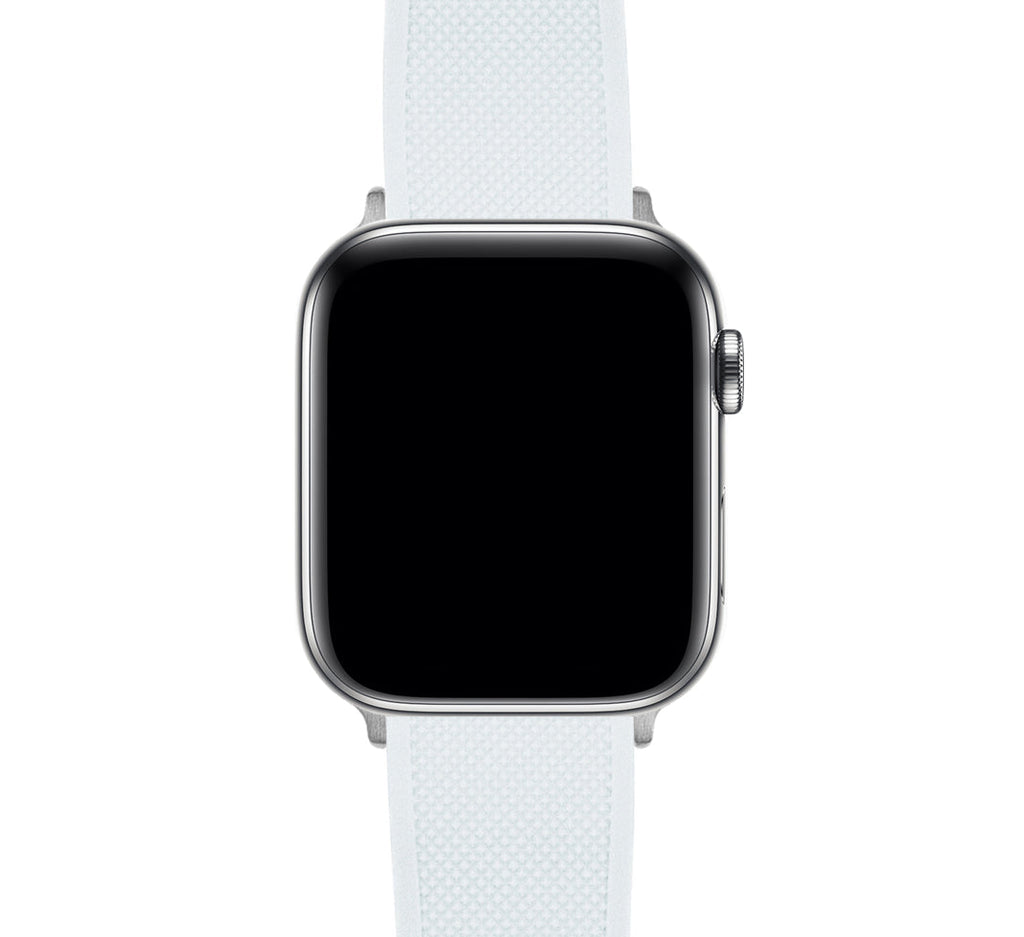 Apple Watch Elite Silicone White Top Black Bottom Watch Band