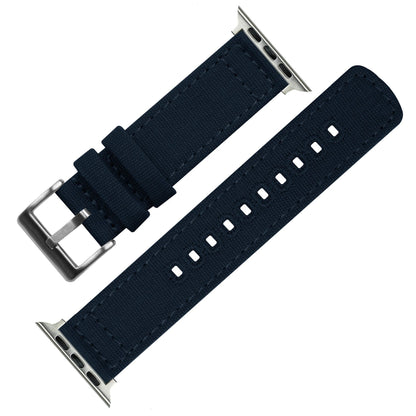 Apple Watch Canvas Navy Blue Watch Band