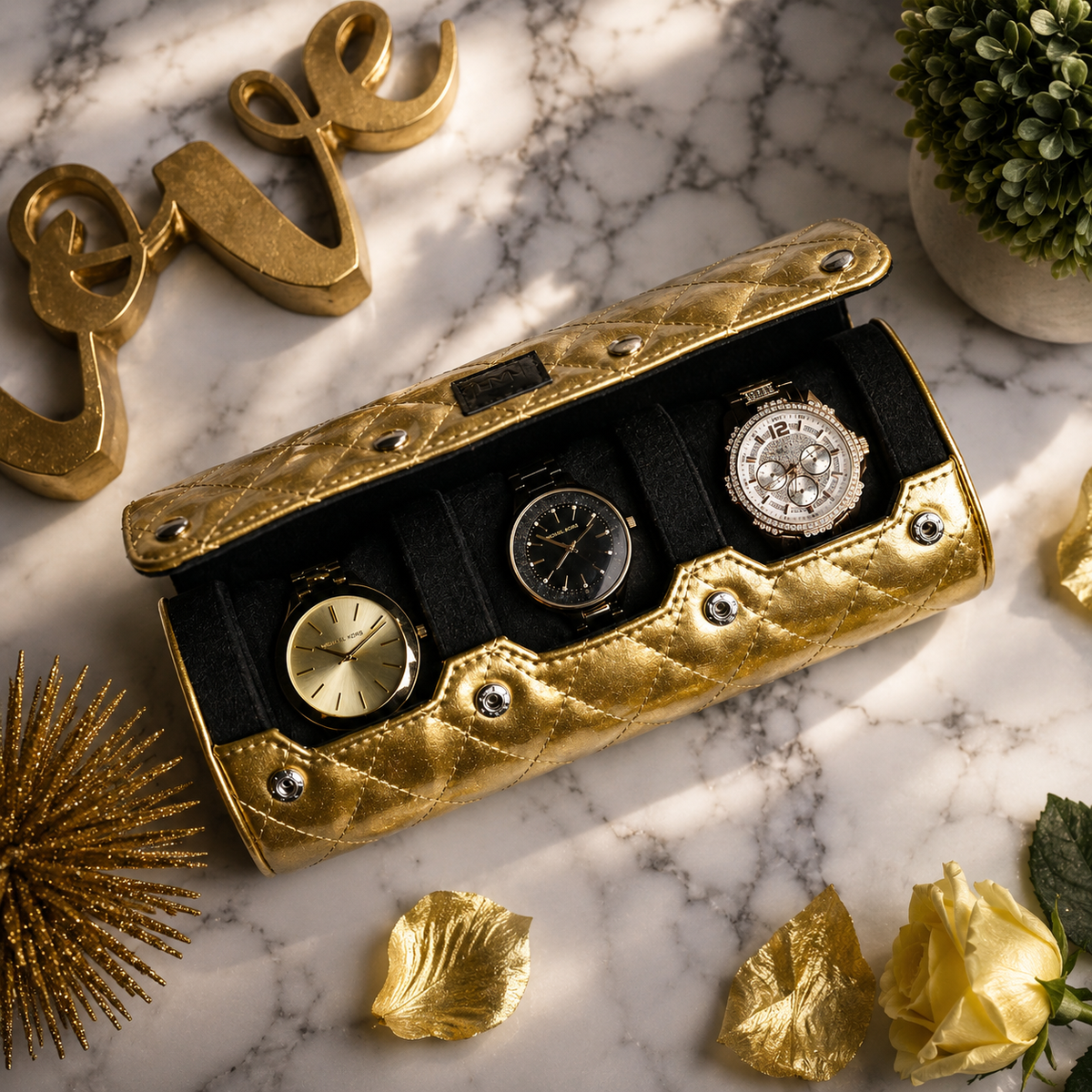 Women's Royal Gold 3-Watch Case (Limited Edition)