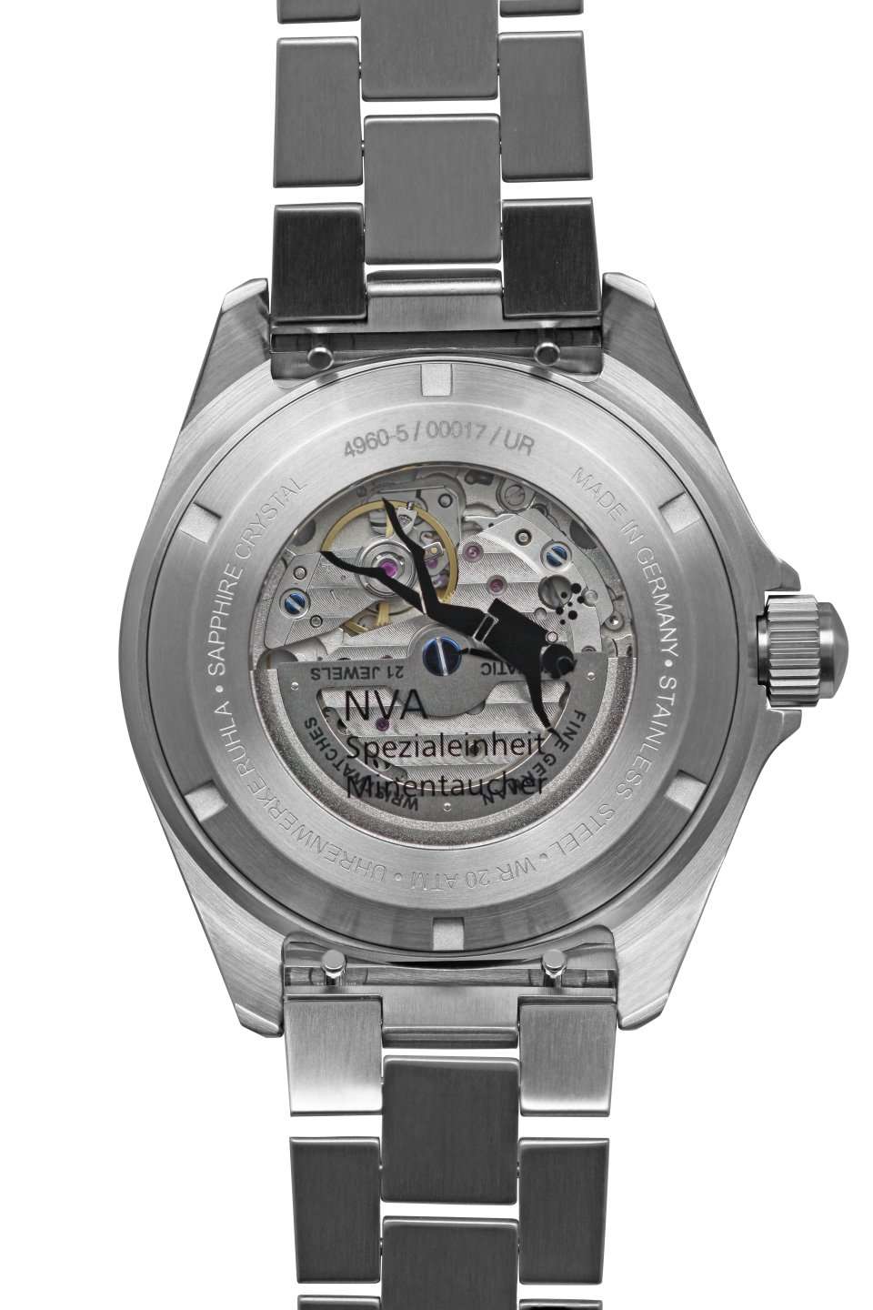 NVA Kommando Minentaucher Black / Black Strap | Black Dial