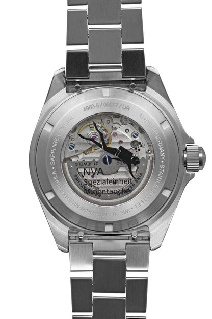 NVA Kommando Minentaucher Black / Black Strap | Black Dial