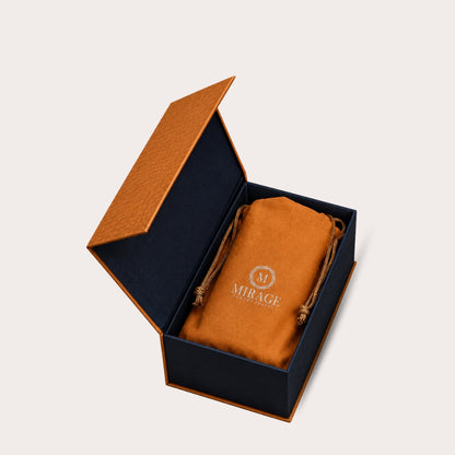 Tawny Brown Full-grain Cow Leather Watch Roll - 2 Watches