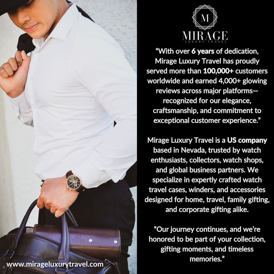 Luxury Watch Winder Box - Ebony Black