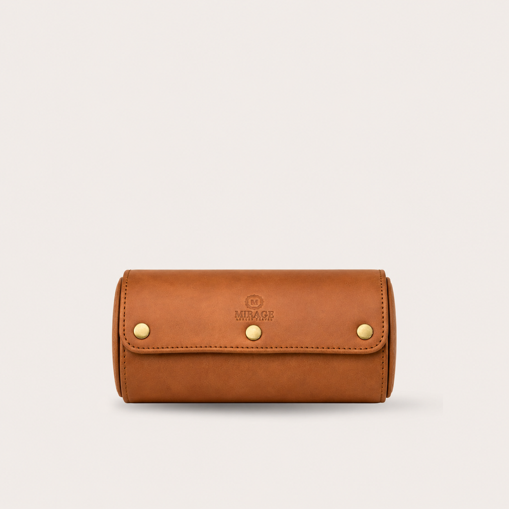 mirage luxury watch roll leather watch case leather