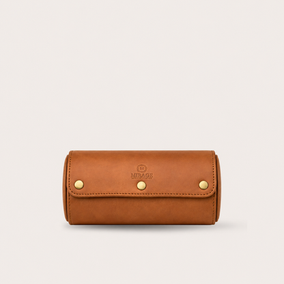 mirage luxury watch roll leather watch case leather