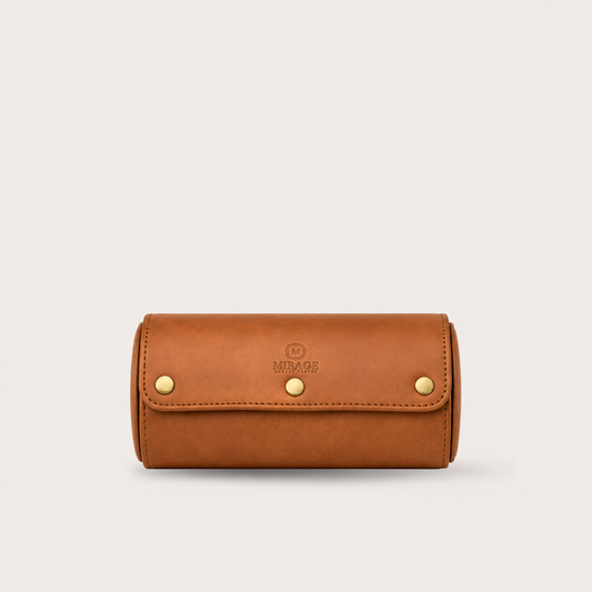 mirage luxury watch roll leather watch case leather