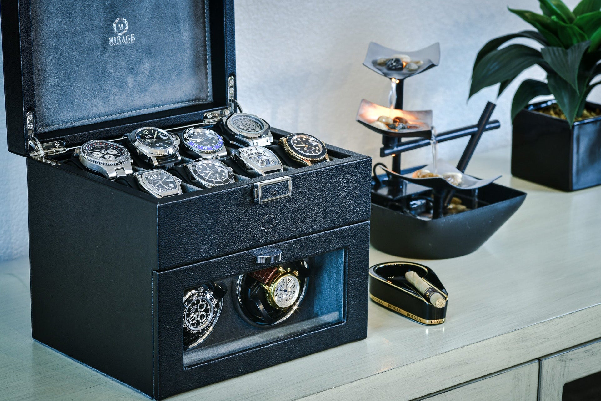 fathers day gift for father days gift for husband boyfriend dads gift ideas mirage luxury watch winder box