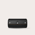 2 Watch Travel Case Full-grain Leather Watch Roll (Sable Black)