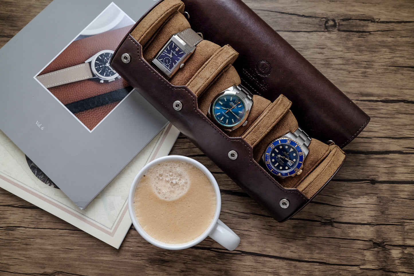 3 Watch Case - Espresso Brown