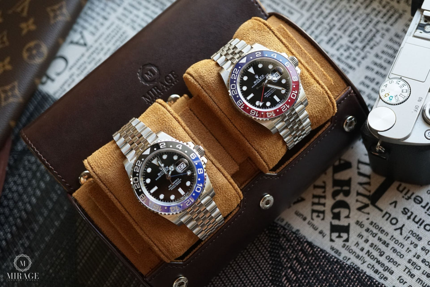 2 Watch Case - Espresso Brown