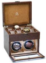 Afbeelding laden in galerijviewer, Luxury Watch Winder Box - Coffee Brown
