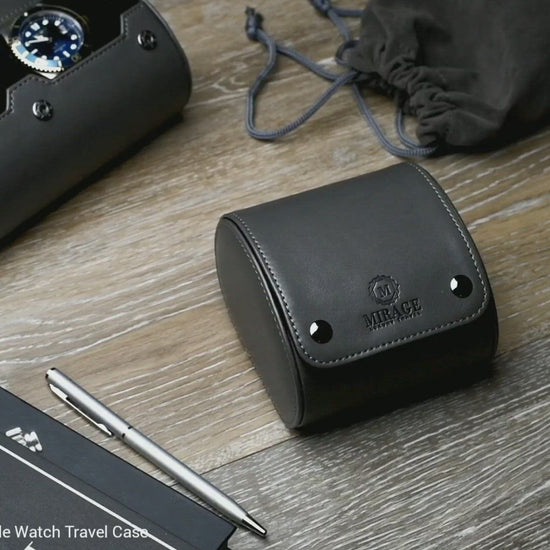 Single Watch Roll Travel Case 