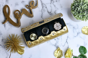 Das Mirage Royal Gold 3-Uhrengehäuse für Damen