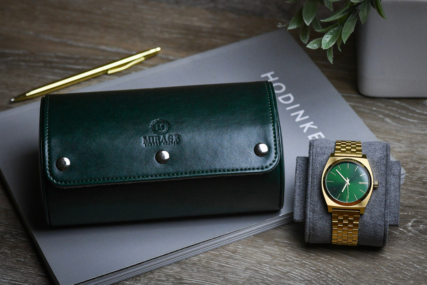 2 Watch Case - Royal Green