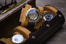 Charger l\&#39;image dans la visionneuse de la galerie, Rouleau de montre marron expresso - 3 montres
