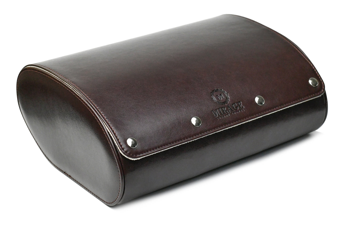 6 Watch Case - Espresso Brown (Ivory White)