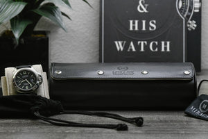 Jade Black Watch Roll - 3 Uhren
