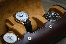 Afbeelding laden in galerijviewer, Espresso Bruin Horlogerol - 3 Horloges

