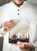 Charger l\&#39;image dans la visionneuse de la galerie, Rouleau de montres finition espresso - 2 montres
