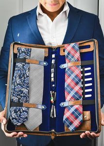 Tie Travel Case Organizer - Royal Blue