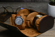 Load image into Gallery viewer, 2 Watch Case - Espresso Brown
