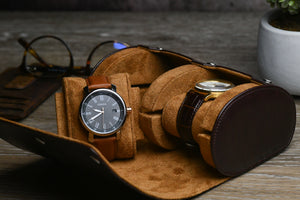 2 Watch Case - Espresso Brown