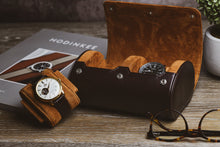 Load image into Gallery viewer, 2 Watch Case - Espresso Brown
