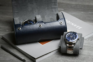 Nachtblauw Horlogerol - 2 Horloges