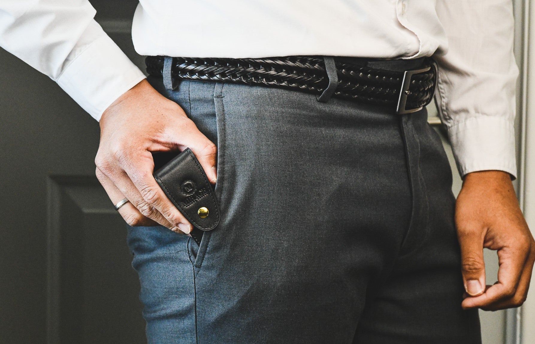Professional carrying the Mirage Luxury Travel Splendor Black luxury pen, designed for executives, business professionals, and everyday sophistication.