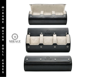 Jade Black Watch Roll - 3 Uhren