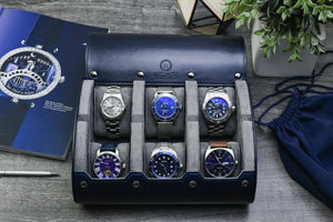 6 Watch Case - Midnight Blue