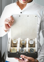 Afbeelding laden in galerijviewer, 6 Watch Case - Slate Gray (Ivory White)
