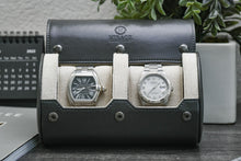 Load image into Gallery viewer, 2 Watch Case - Slate Gray (Ivory White)
